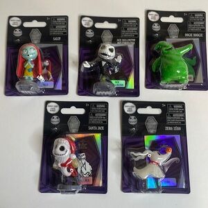 The Nightmare Before Christmas 30th Anniversary Mini Figurine Set of 5 NEW